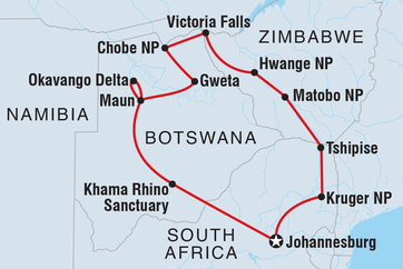 itinerary map