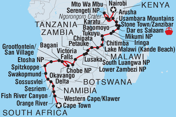 itinerary map