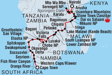 itinerary map