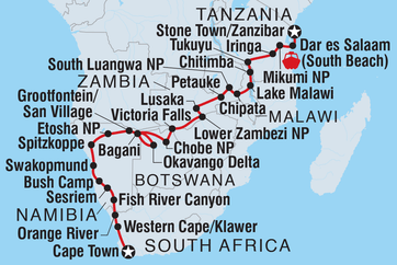 itinerary map