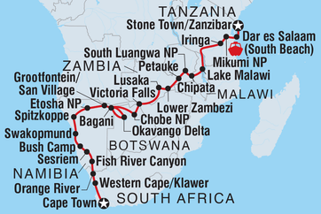 itinerary map