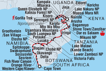 itinerary map