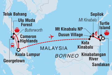 itinerary map