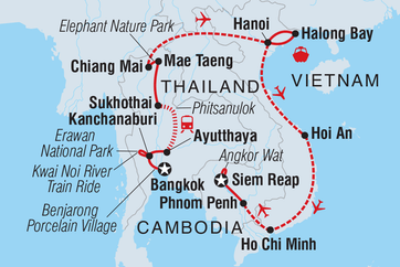 itinerary map