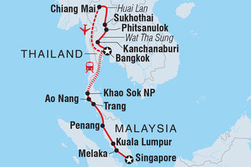 itinerary map