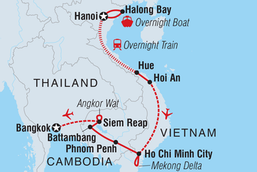 itinerary map