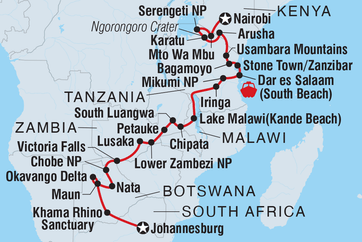 itinerary map