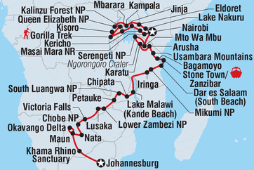 itinerary map