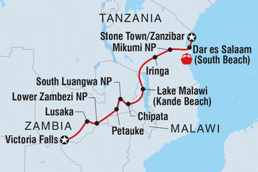 itinerary map