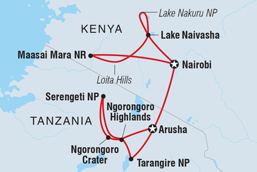 itinerary map