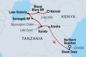 itinerary map