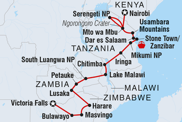 itinerary map
