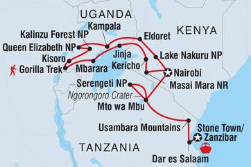 itinerary map