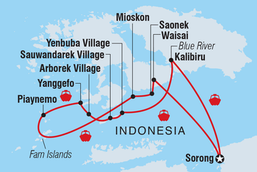 itinerary map