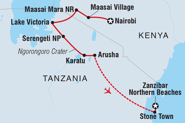 itinerary map