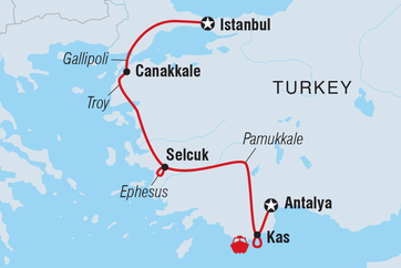 itinerary map