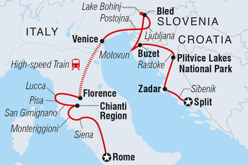 itinerary map