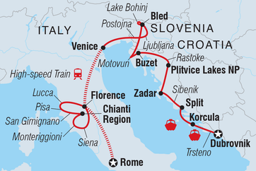 itinerary map