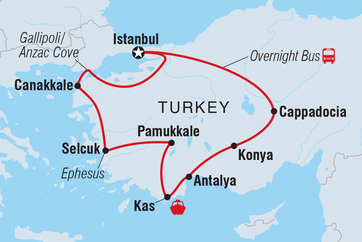 itinerary map