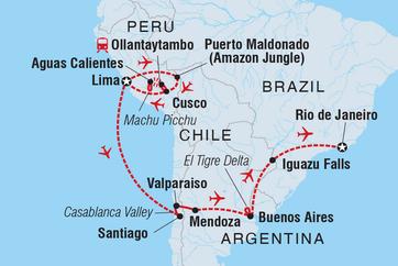 itinerary map