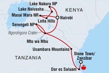 itinerary map