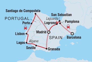 itinerary map