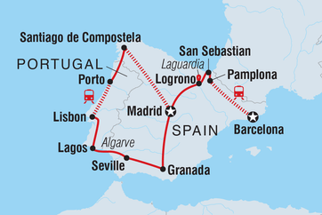 itinerary map