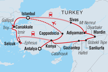 itinerary map