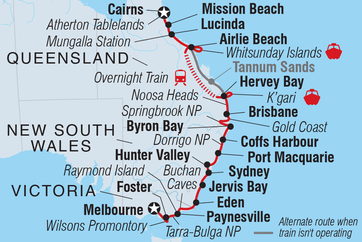 itinerary map