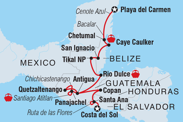 itinerary map