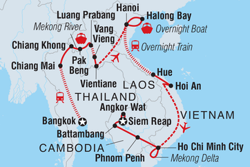 itinerary map