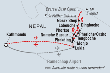 itinerary map