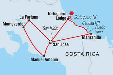 itinerary map