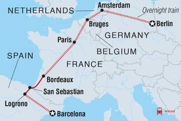 itinerary map