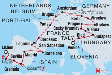 itinerary map