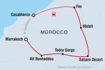 itinerary map