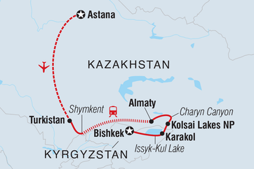 itinerary map