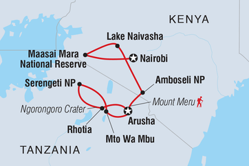 itinerary map