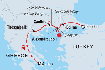 itinerary map