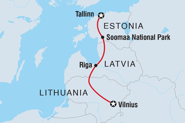 itinerary map