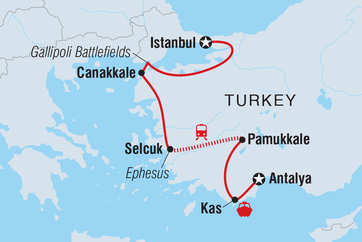 itinerary map