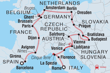 itinerary map