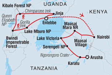 itinerary map