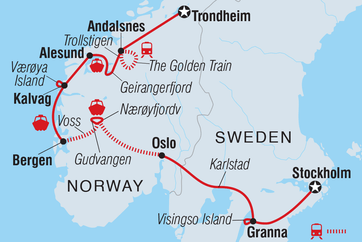 itinerary map