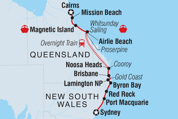 itinerary map