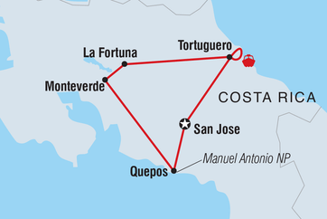 itinerary map