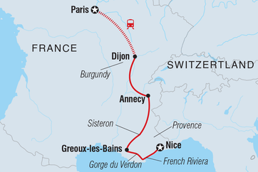 itinerary map