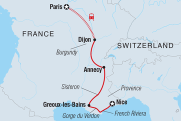 itinerary map