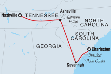 itinerary map