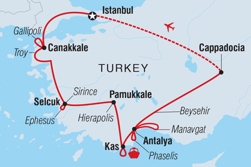 itinerary map